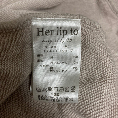 ハーリップトゥ Half Zip Sweat ワンピース