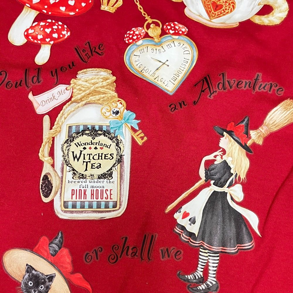 ピンクハウス ハロウィーンワンダーランドプリントコットン長袖Tシャツ