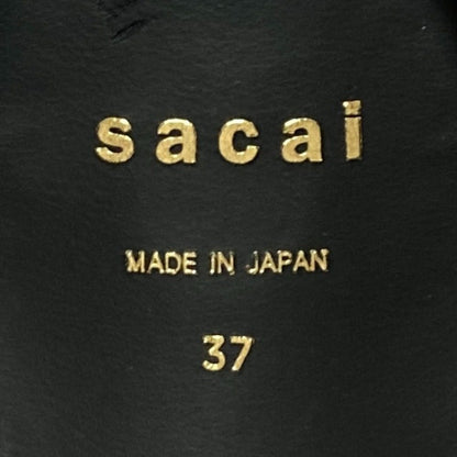 サカイ レザー プラットフォームローファー