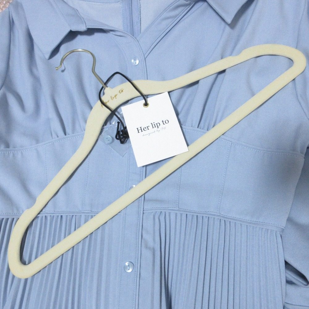 ハーリップトゥ Pleated Open Shirt ワンピース