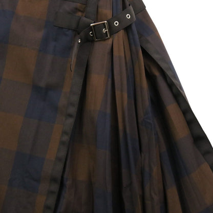 サカイ コットンチェックロングシャツワンピース