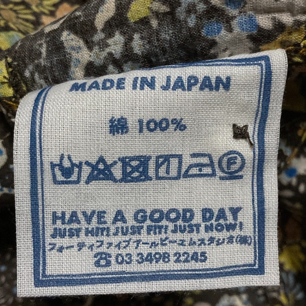フォーティファイブアール インドカディ秋の実プリント908オーシャンシャツ