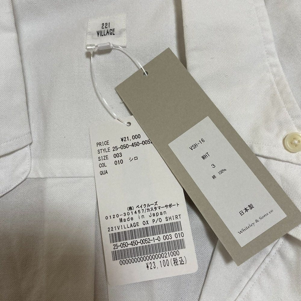 221ヴィレッジ OX Pull Over BD Shirt シャツ