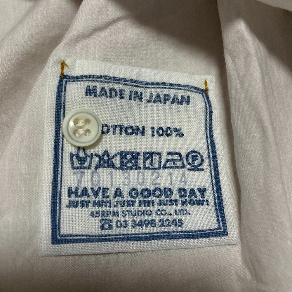 フォーティファイブアール 908ビッグーグーバチスト小花プリントシャツ