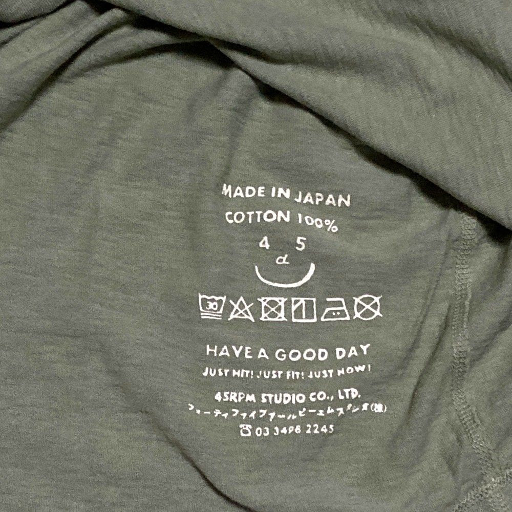 フォーティファイブアール 天竺の908馬モックTシャツ