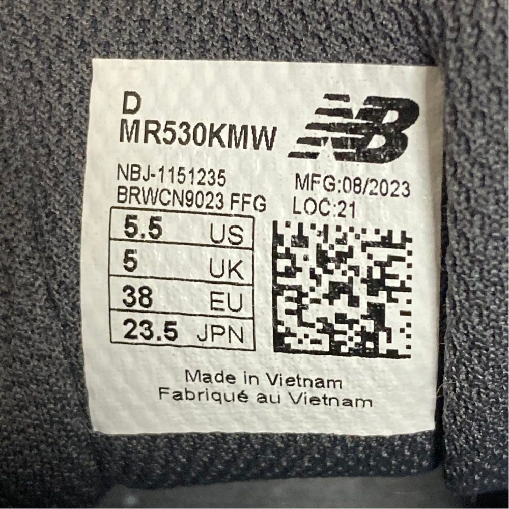 ニューバランス MR530KMW メッシュランニングシューズ