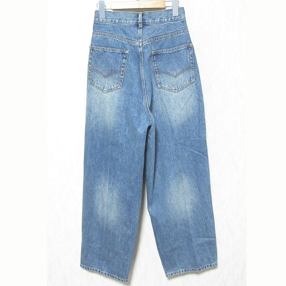 MACHATTハイウエストタックデニムジーンズ