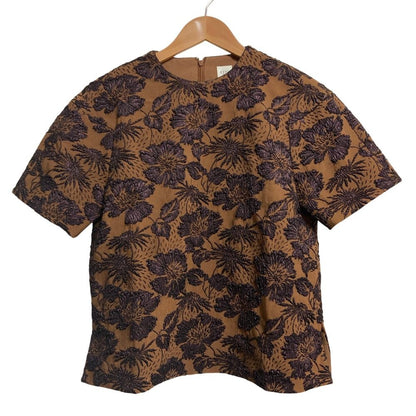エッフェビームス フラワー柄ショートスリーブブラウススカートセットアップ