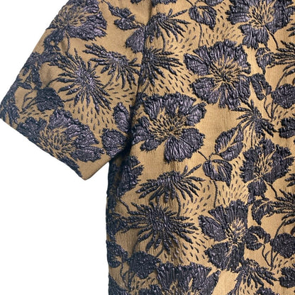 エッフェビームス フラワー柄ショートスリーブブラウススカートセットアップ