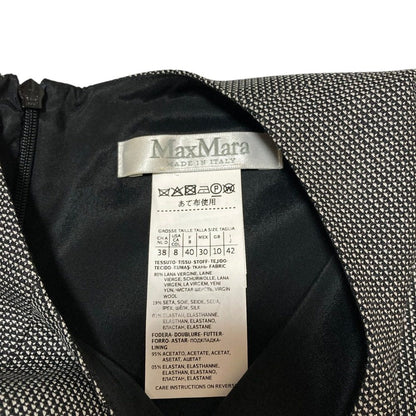 マックスマーラ ウールシルクブレンドノースリーブワンピース