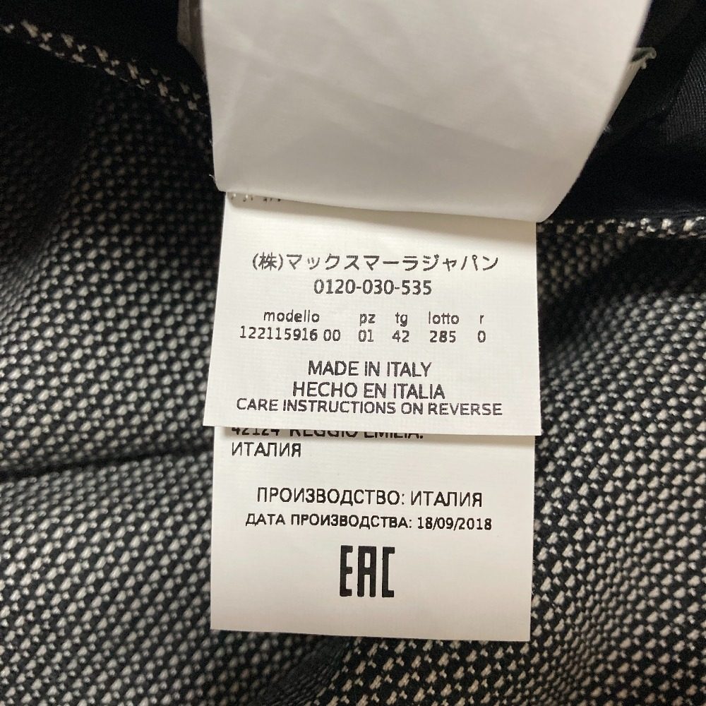 マックスマーラ ウールシルクブレンドノースリーブワンピース