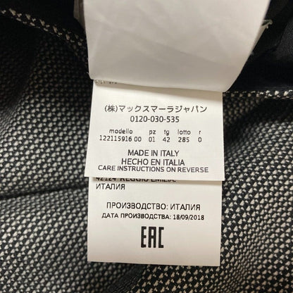 マックスマーラ ウールシルクブレンドノースリーブワンピース
