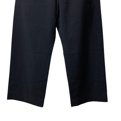 マーガレットハウエル CHALK STRIPE HOPSAC WOOL ワイドパンツ