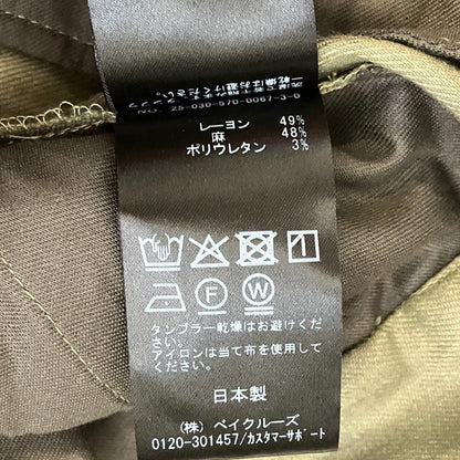 リジェール リネンストレッチスラックスパンツ