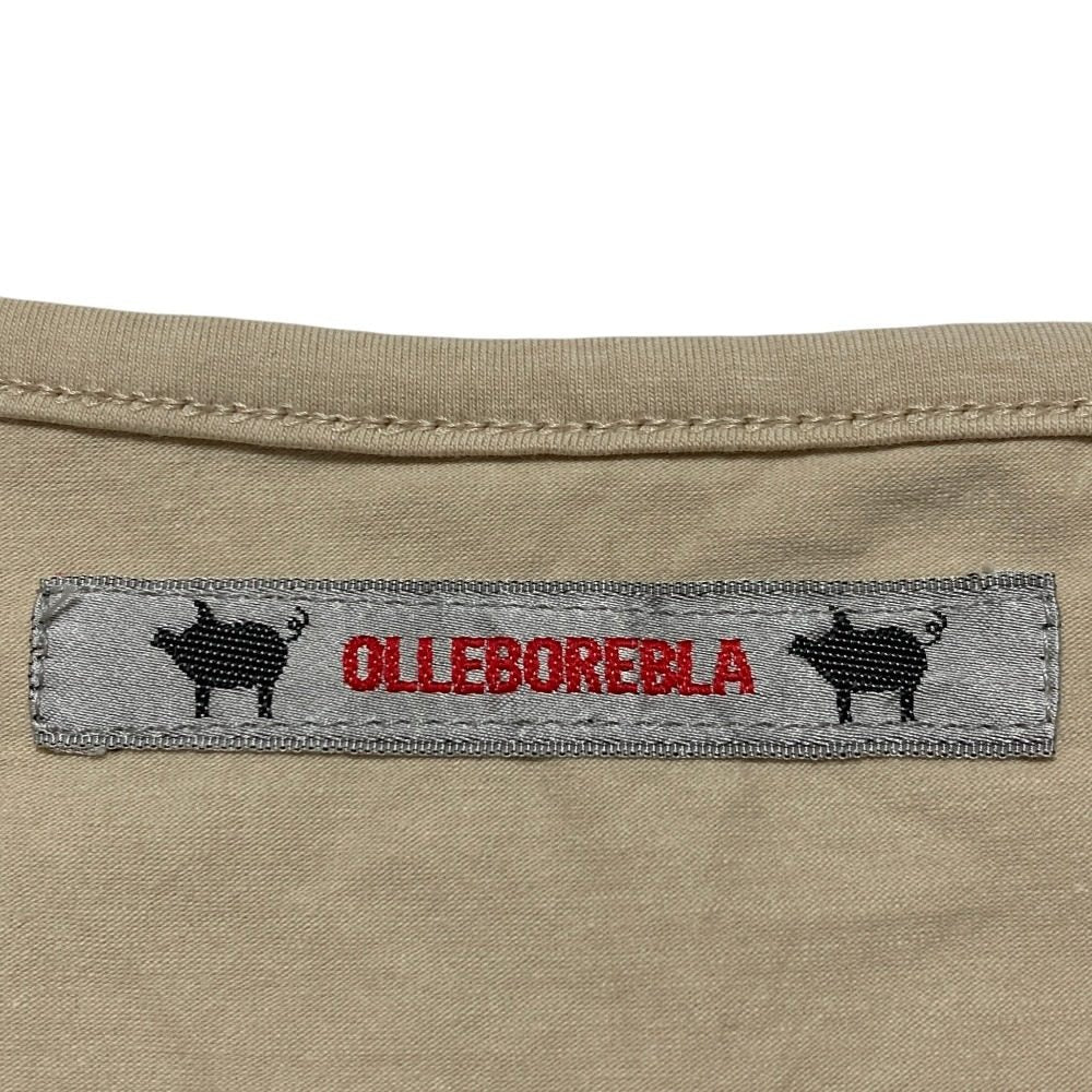 オレボレブラアルベロベロ ビーズ刺繍Vネック七分袖カットソー