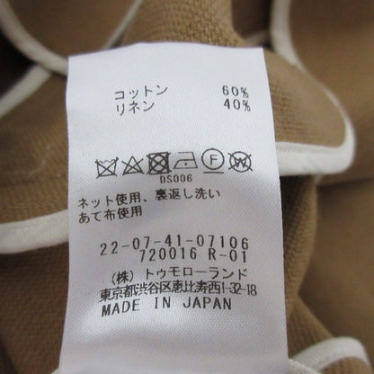 デプレ コットンリネンキャンバスクルーネックジャケット