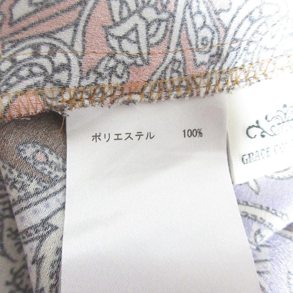 グレースコンチネンタル マルチプリントティアードワンピース