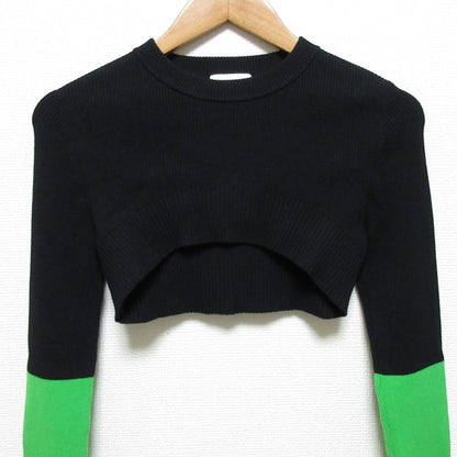 オーエムエムオー MICRO SHORT BLOCKING ニットセーター