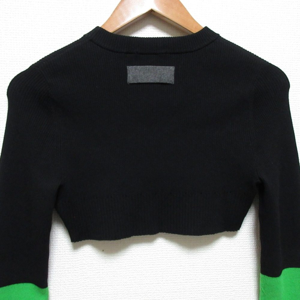 オーエムエムオー MICRO SHORT BLOCKING ニットセーター