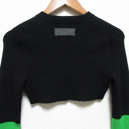 オーエムエムオー MICRO SHORT BLOCKING ニットセーター