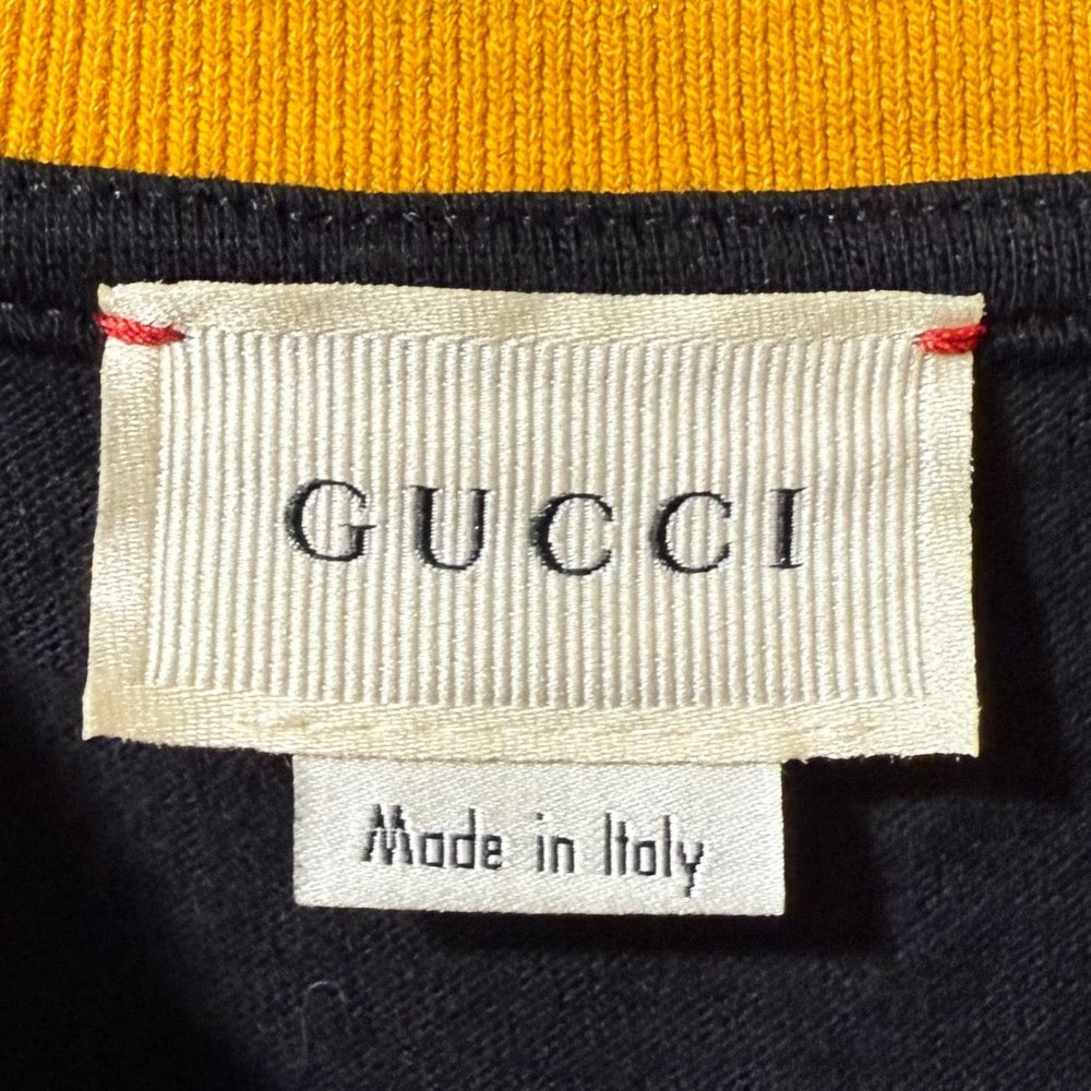 グッチ ロゴ刺繍 コットンTシャツ
