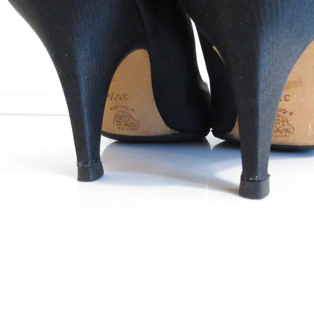 グッチ Bijou Flower Motif Pumps