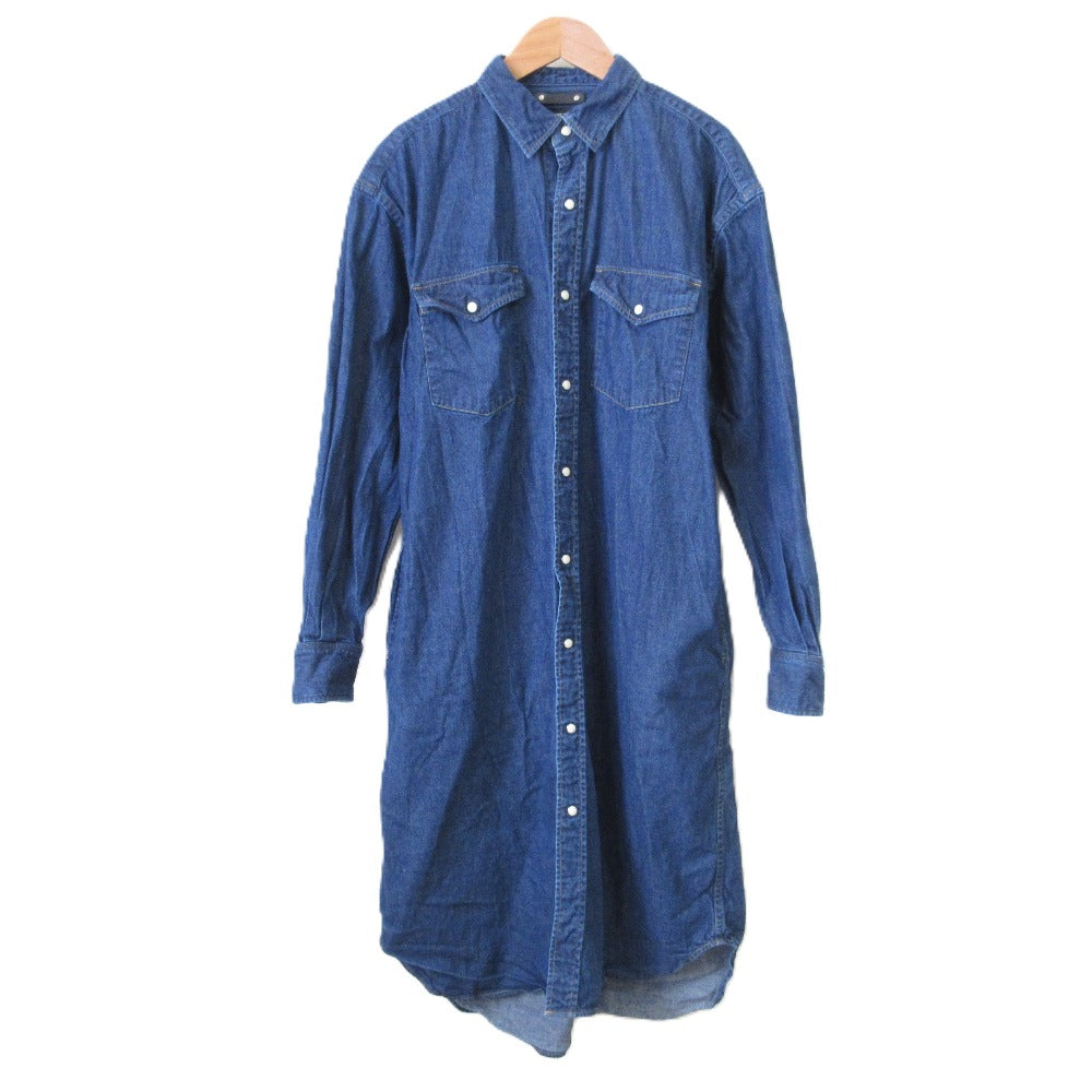 MINEDENIM CONVERSE TOKYO デニムロングシャツワンピース