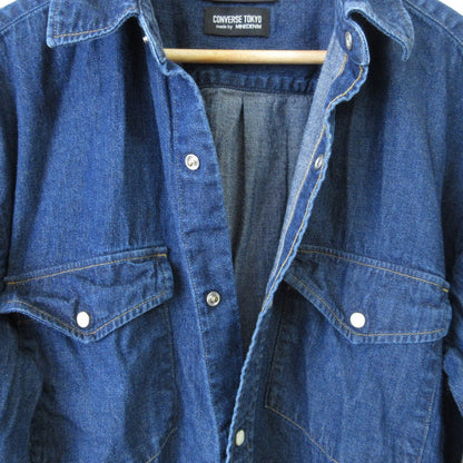 MINEDENIM CONVERSE TOKYO デニムロングシャツワンピース