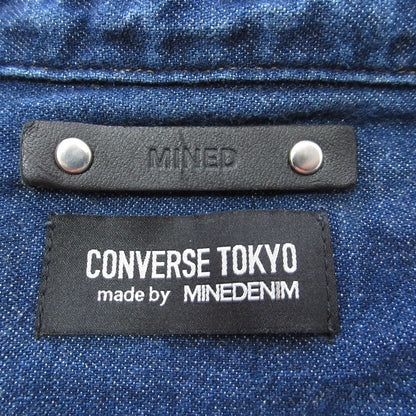 MINEDENIM CONVERSE TOKYO デニムロングシャツワンピース