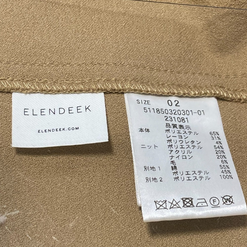 ELENDEEK PANEL PLEATS BUSTIER ニットワンピース