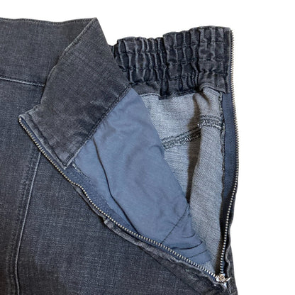 スリードッツ Denim volume flair スカート