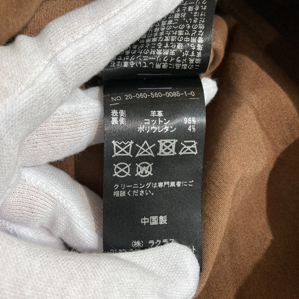 ドゥーズィエムクラス ラムレザータイトスカート