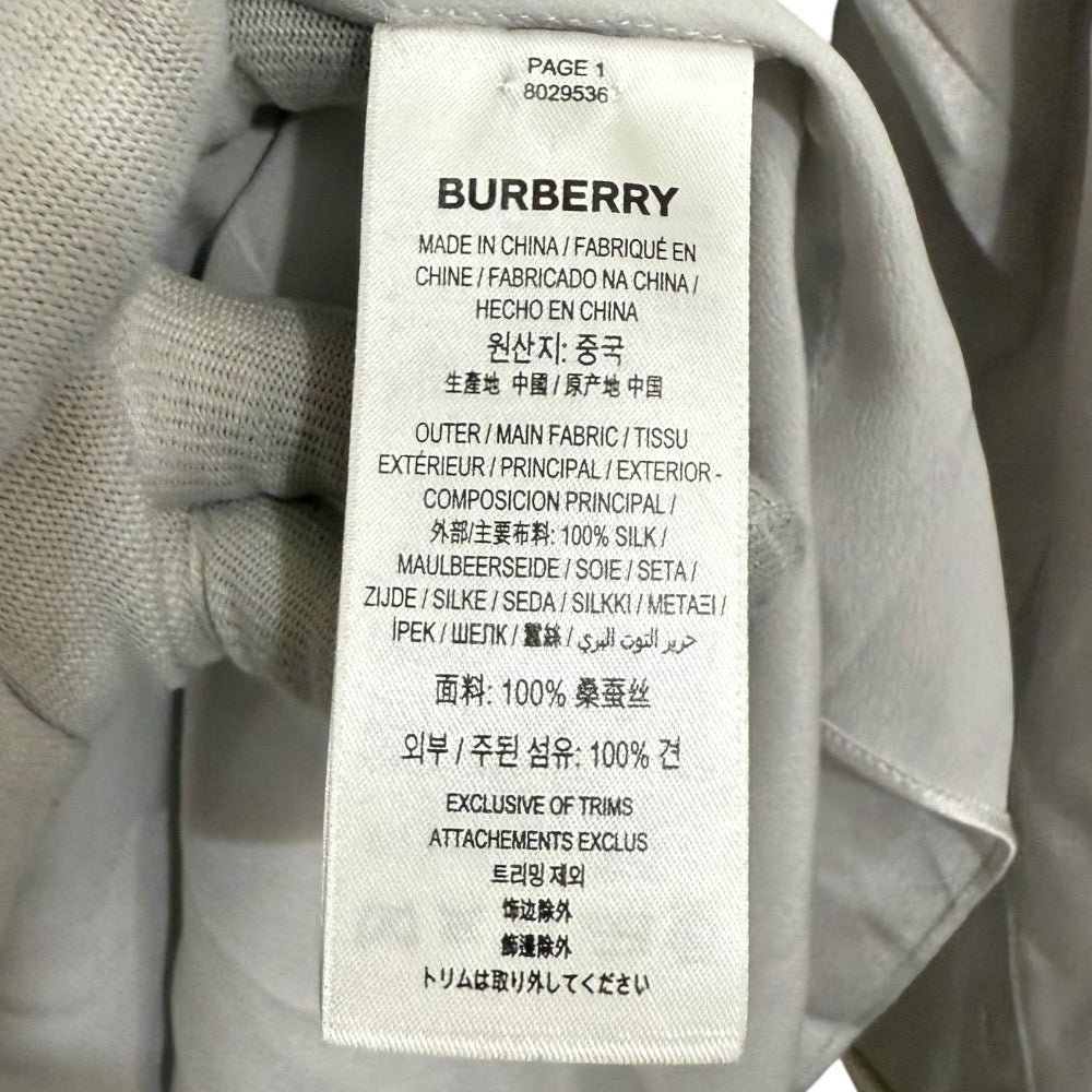 バーバリー シルク 長袖シャツ