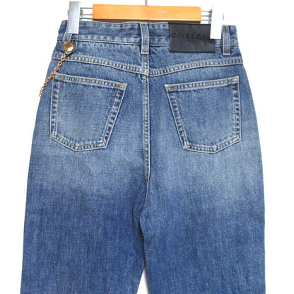 ジバンシィ Chain Detail Straight-leg Cropped Jeans デニムパンツ