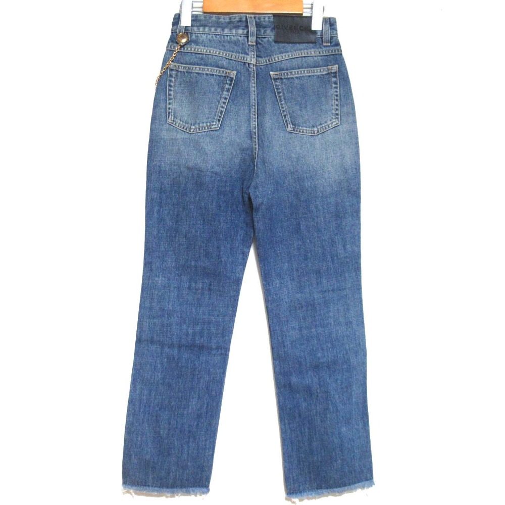 ジバンシィ Chain Detail Straight-leg Cropped Jeans デニムパンツ