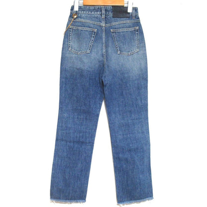 ジバンシィ Chain Detail Straight-leg Cropped Jeans デニムパンツ