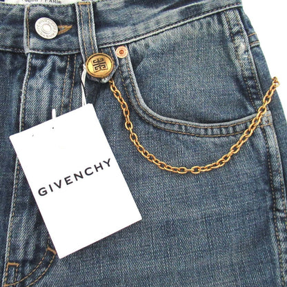 ジバンシィ Chain Detail Straight-leg Cropped Jeans デニムパンツ
