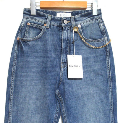 ジバンシィ Chain Detail Straight-leg Cropped Jeans デニムパンツ