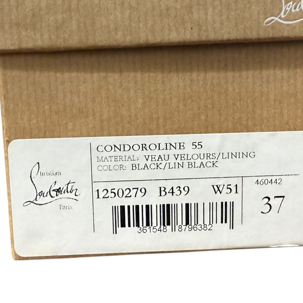 クリスチャンルブタン CONDOROLINE 55 ヴーベロア パンプス