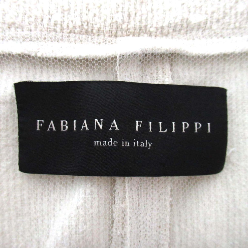 ファビアナフィリッピ スパンコール ロング ジレ ベスト ウール