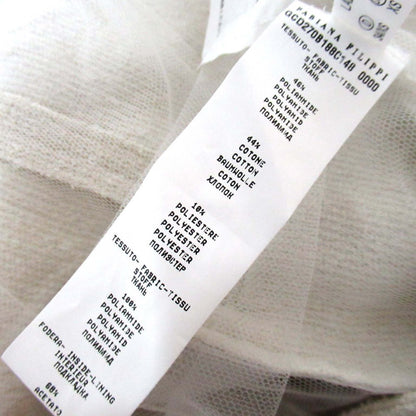 ファビアナフィリッピ スパンコール ロング ジレ ベスト ウール