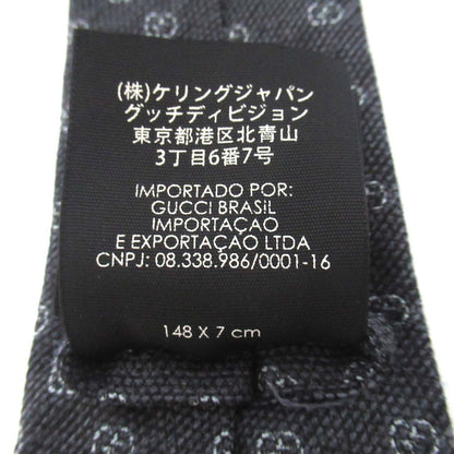 グッチ GG パターン シルク ウール ネクタイ