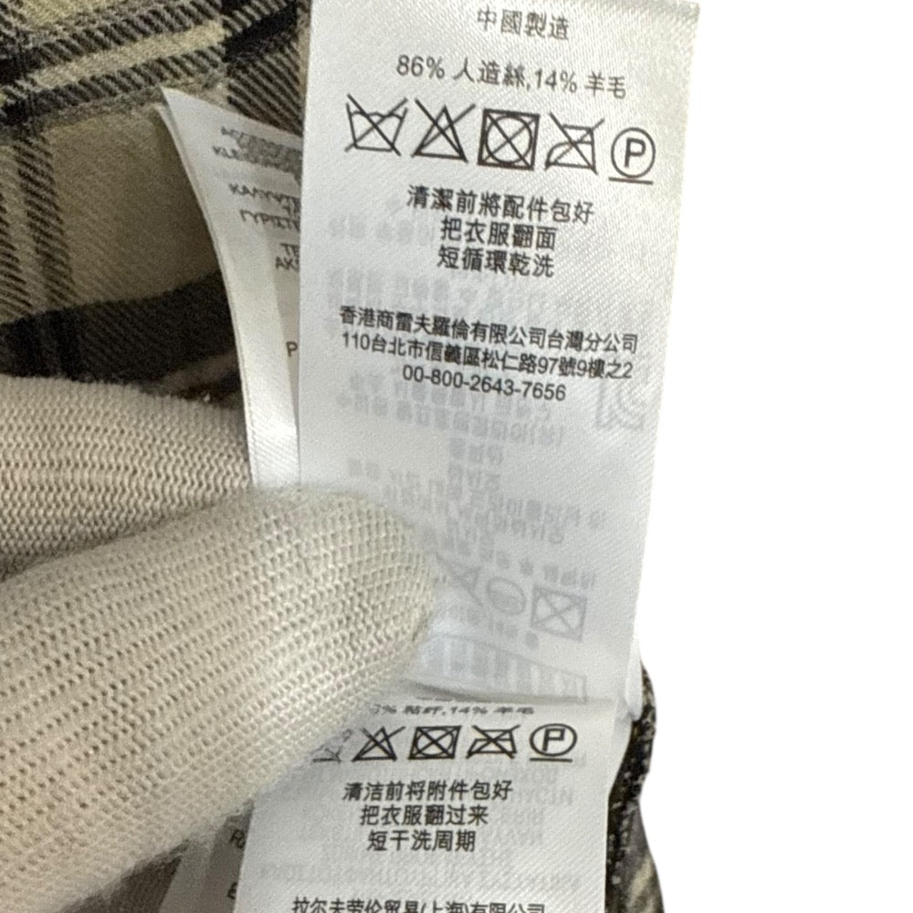ポロ ラルフ ローレン チェック コットン シャツワンピース