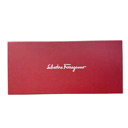 サルヴァトーレ フェラガモ ヴァラリボン レザー ローヒールパンプス