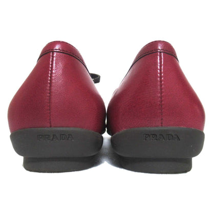 プラダ レザー メリー ジェーン フラット シューズ
