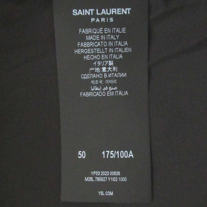 サンローラン パリ シルク ダブルブレスト チェスター コート