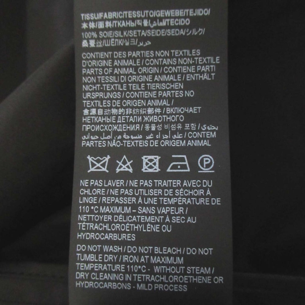 サンローラン パリ シルク ダブルブレスト チェスター コート