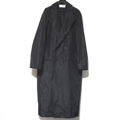 サンローラン パリ シルク ダブルブレスト チェスター コート