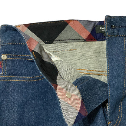 ブラックレーベル・クレストブリッジ コットンテーパードデニムパンツ