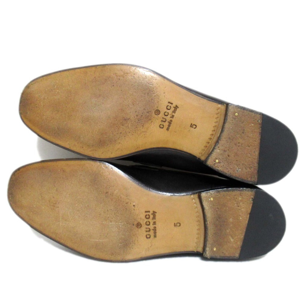 グッチ ジョルダーン レザー ローファー ドレス シューズ